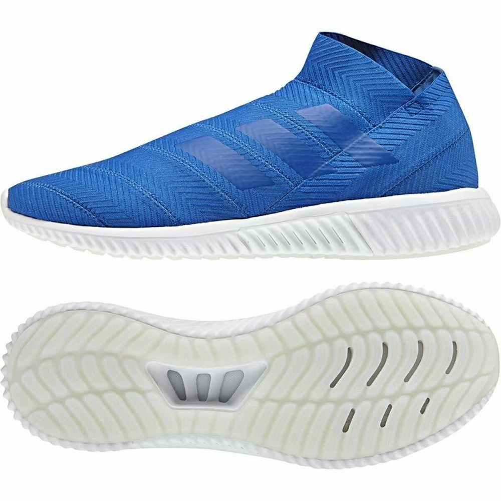 Mens Sz 9 - Adidas Nemeziz Tango 18.1 TR Soccer Turf Blue White sneakers AC7355